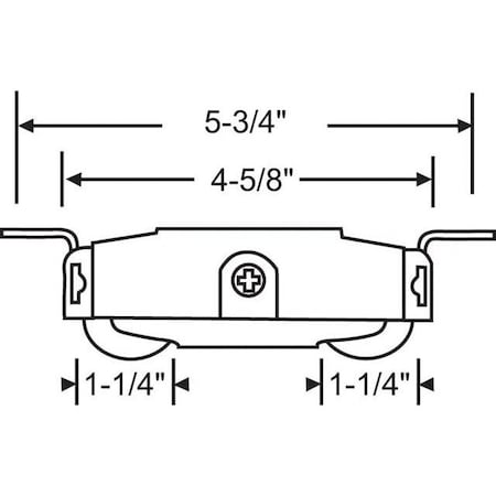 Strybuc Patio Door Roller Tandem 9-313T